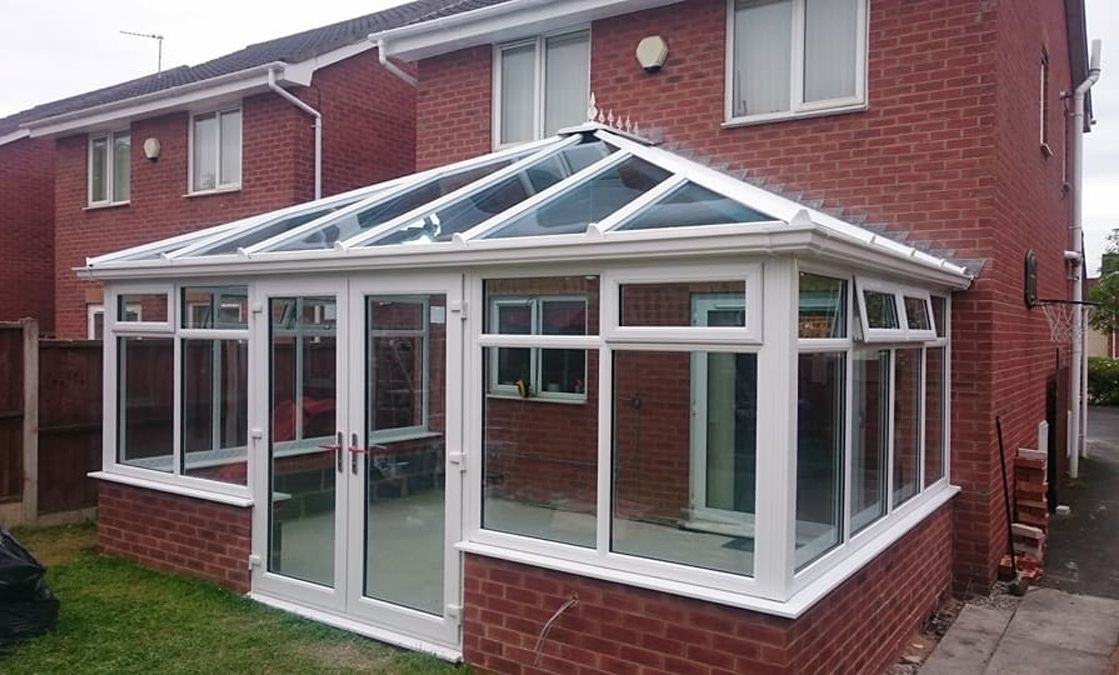 A conservatory built on a residential house