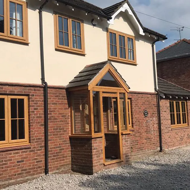 New light oak window and doors installed by our team