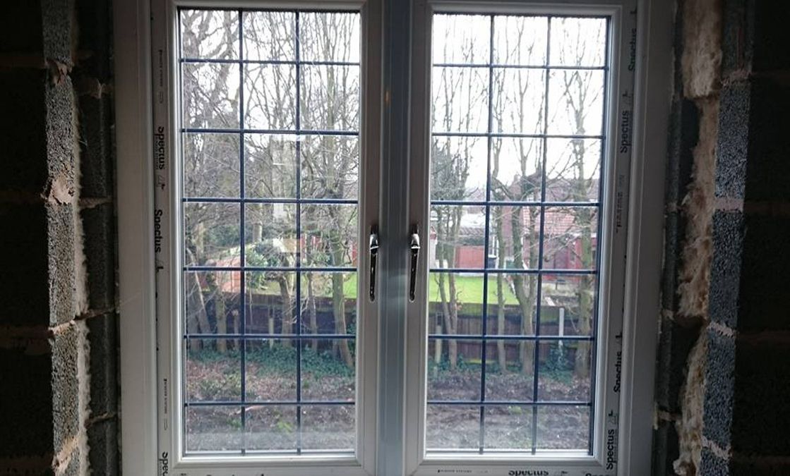 A window installed in a new extension 