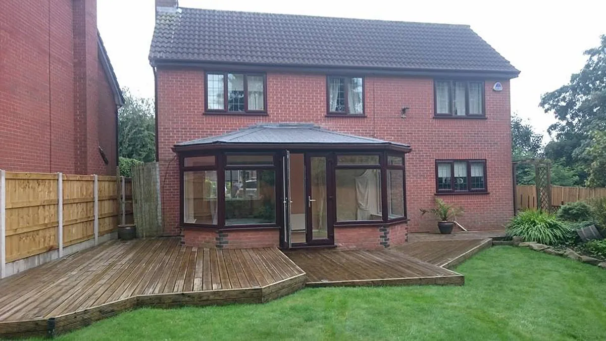 A conservatory that our team fitted glass 