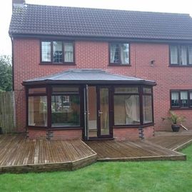 A conservatory that our team fitted glass 