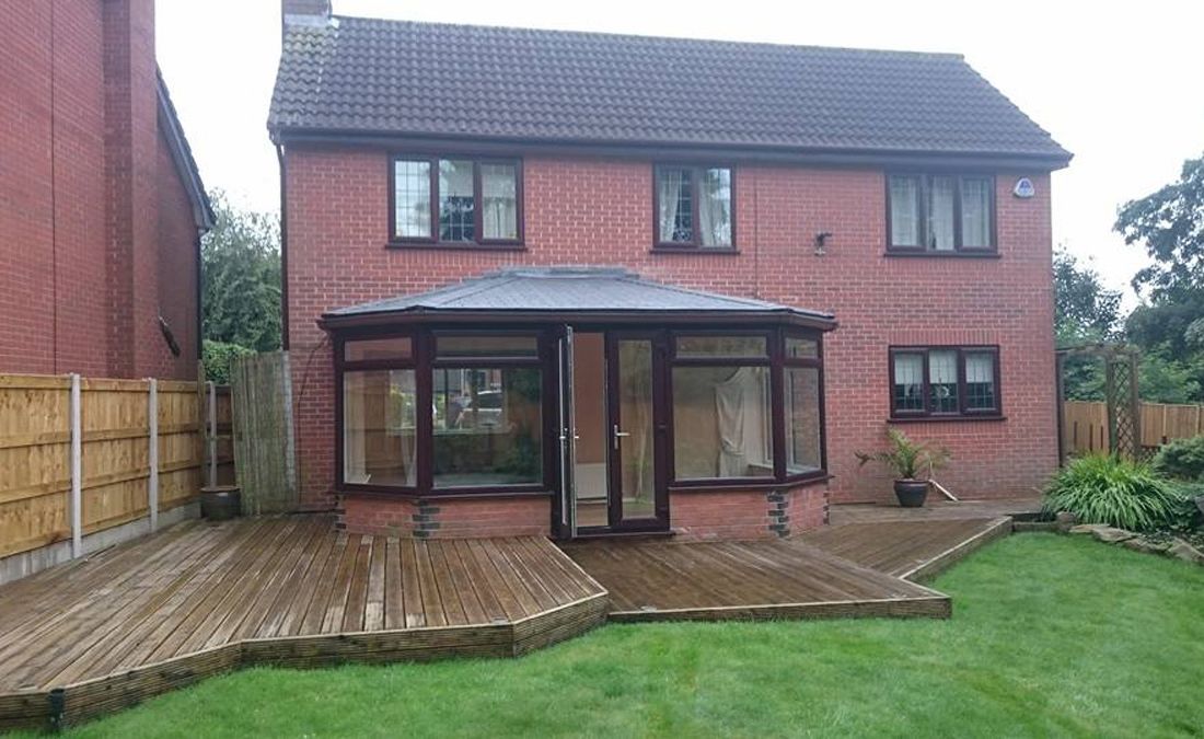 A conservatory that our team fitted glass 