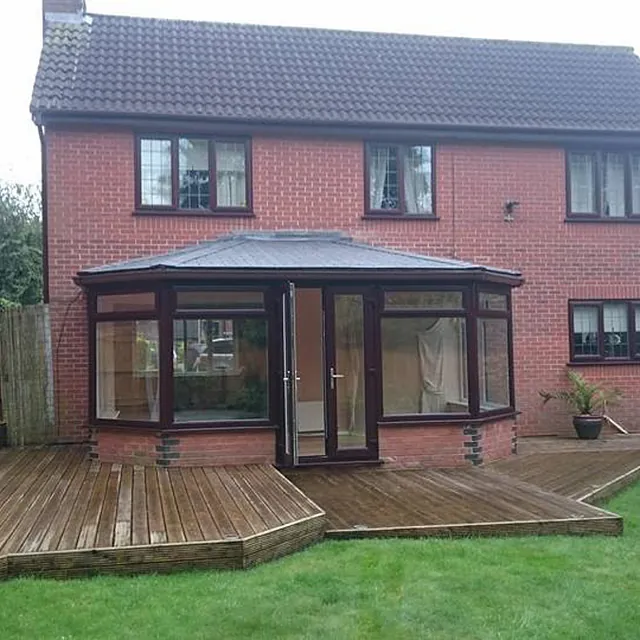 A conservatory that our team fitted glass 