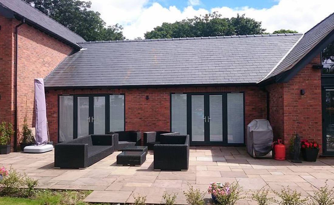 Bi-folding doors installed in a house by our team