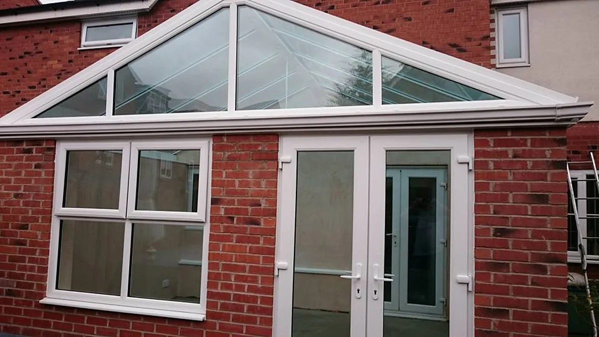 A new glass roof that our team fitted for a customer