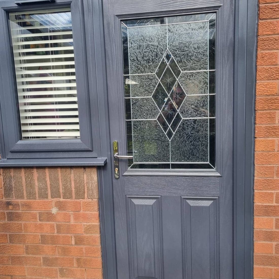 grey front door